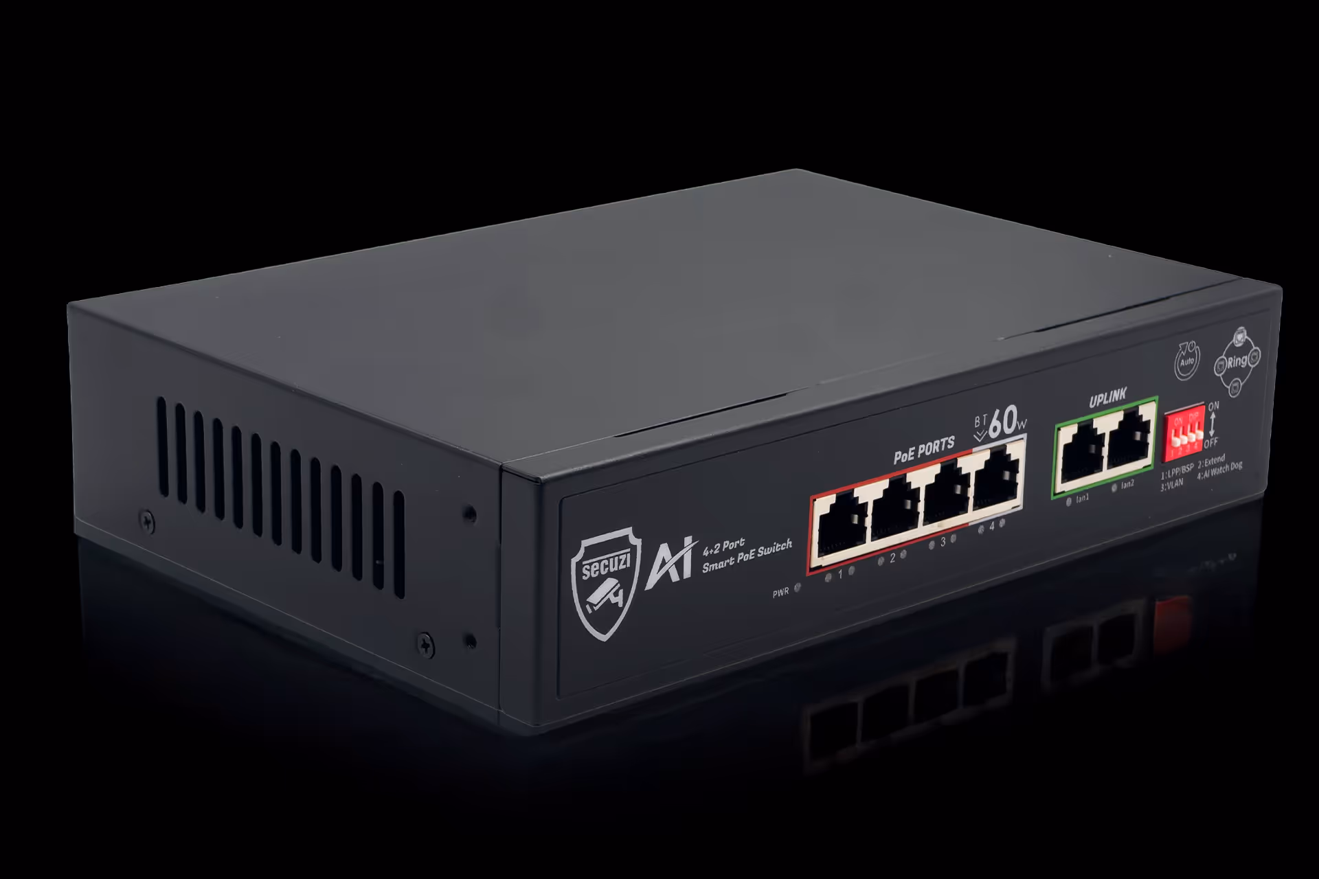 4 Port AI BT Giga Ring Poe Switch 3