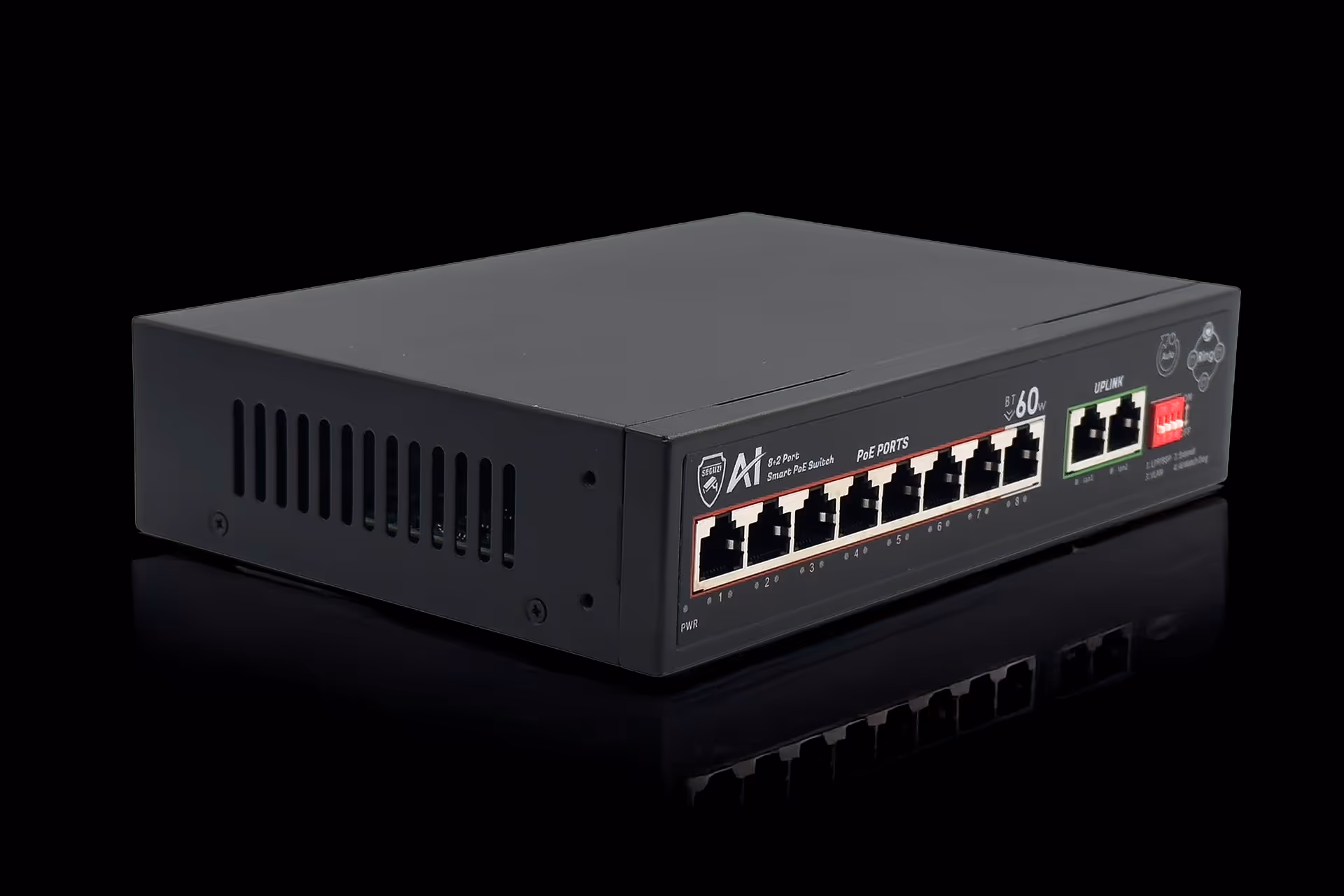 8 Port AI BT Giga Ring Poe Switch 3