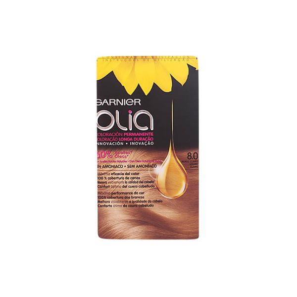 Garnier Olia Permanent Coloring 8,0 Rubio Claro