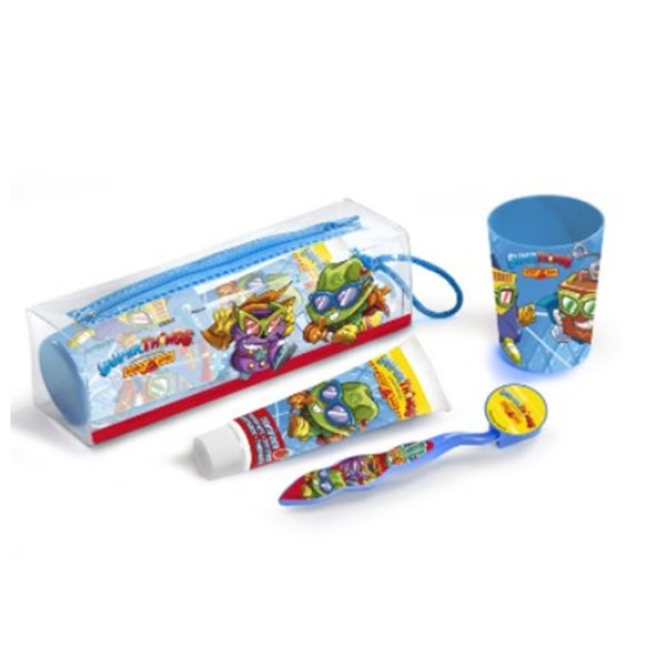 Cartoon Super Zings Kit De Viaje Set 4 Piezas