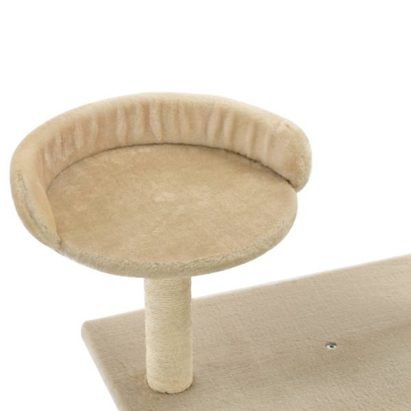Árvore para gatos c/ postes arranhadores sisal 95 cm bege - Image 5
