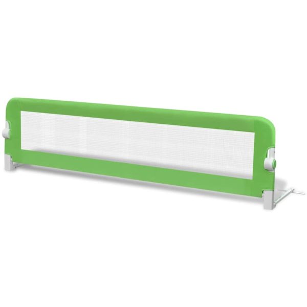 Barra de segurança para cama de criança 2 pcs 150x42 cm verde - Image 3