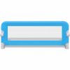 Barra de segurança para cama de criança 2 pcs 102x42 cm azul - Image 4