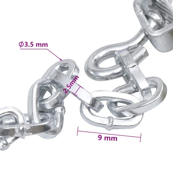 Correntes de neve para pneus de carros 2 pcs 9 mm KN90 - Image 9