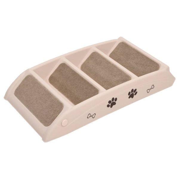 Escadas para cães dobráveis 62x40x49,5 cm cor creme - Image 6