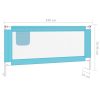 Barra de segurança p/ cama infantil tecido 180x25 cm azul - Image 8