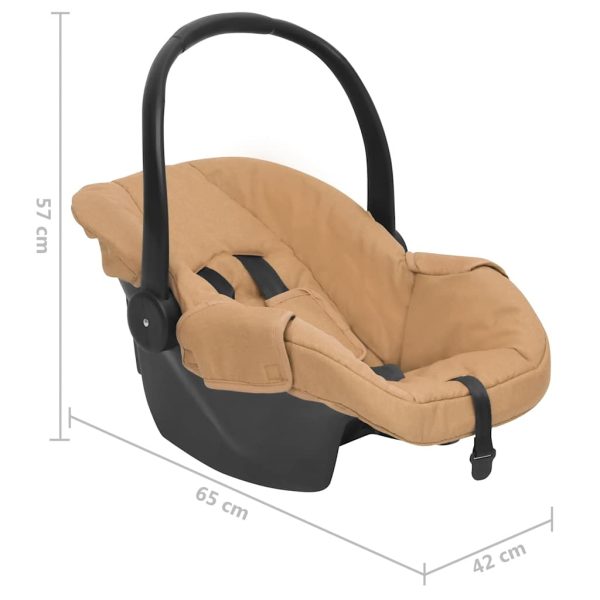Cadeira de automóvel para bebé 42x65x57 cm cinza-acastanhado - Image 9