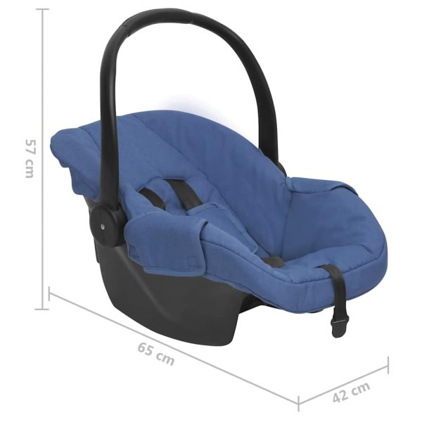 Cadeira de automóvel para bebé 42x65x57 cm azul-marinho - Image 9