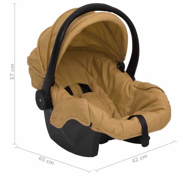 Cadeira de automóvel para bebé 42x65x57 cm cinzento-acastanhado - Image 10