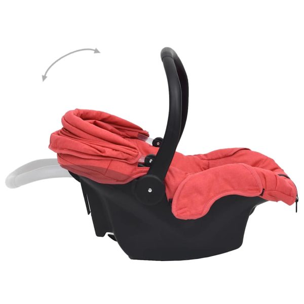 Cadeira de automóvel para bebé 42x65x57 cm vermelho - Image 5