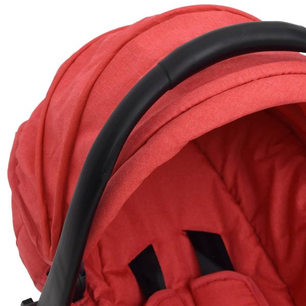 Cadeira de automóvel para bebé 42x65x57 cm vermelho - Image 7