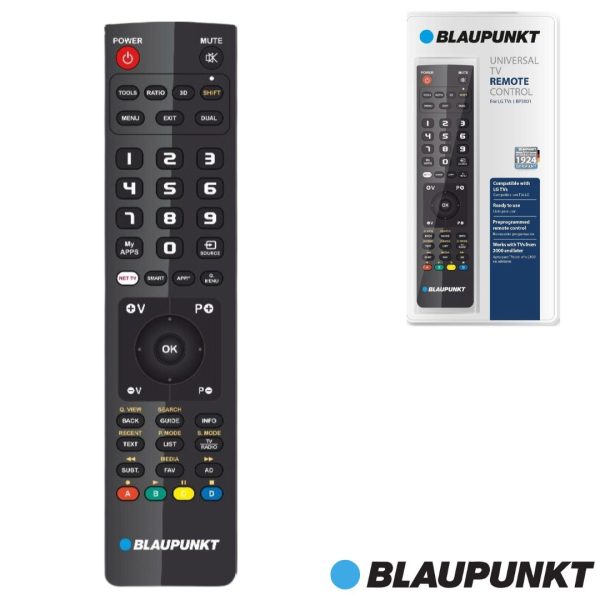 MANDO TV UNIVERSAL PARA LG - PRE-PROGRAMADO - LISTO PARA USAR - SMART TV - BLAUPUNKT