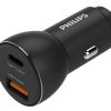 ADAPTADOR DE COCHE PHILIPS 36W CARGA RAPIDA 2 USB (USB A Y TIPO C)