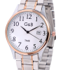 RELOJ GB CAB.METAL RED.BICOLOR/ROSEGOLD IPRG CLASSIC C/FECHA