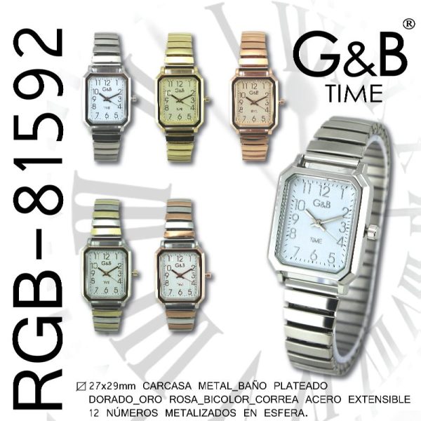 RELOJ GB SRA EXTENSIBLE CUADRADO