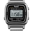 RELOJ SAMI VINTAGE LCD WR30M PEQ.IPS MILANESA AJUSTABLE
