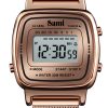 RELOJ SAMI VINTAGE LCD WR30M PEQ.IPRG MILANESA AJUSTABLE