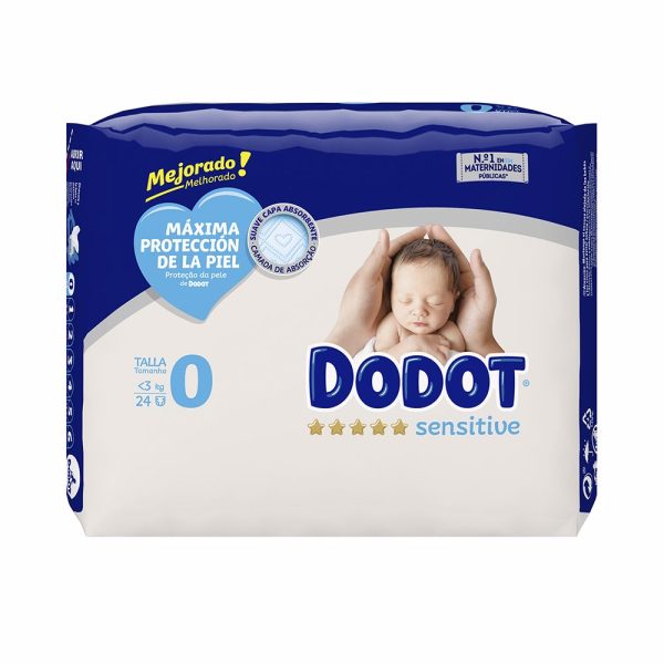 DODOT SENSITIVE RN tamanho 0 fraldas com menos de 3 kg 24 u