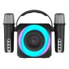 Altavoz Bluetooth Universal Música 6W COOL Mini Karaoke Party + 2 Micrófonos Negro - Image 4