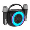 Altavoz Bluetooth Universal Música 6W COOL Mini Karaoke Party + 2 Micrófonos Negro - Image 5