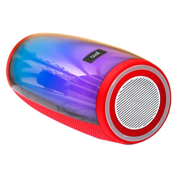 Altavoz Música Universal Bluetooth Marca COOL LED (14W) Rojo - Image 3