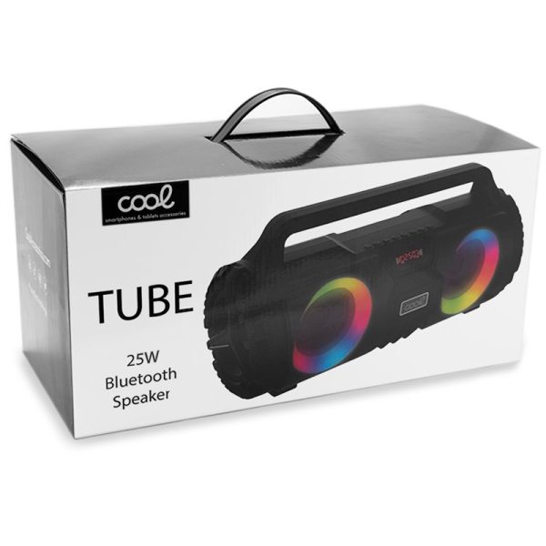 Altavoz Música Universal Bluetooth Marca COOL Tube (25W) Negro - Image 9