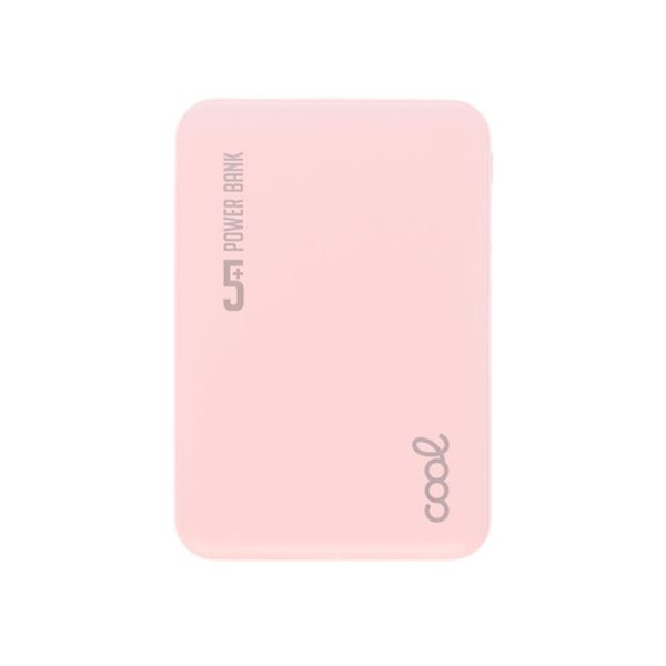 Bateria Externa Power Bank 5000 mAh COOL Leather Rosa - Image 5