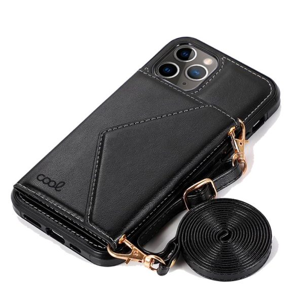 Carcasa COOL para iPhone 11 Pro Colgante Wallet Negro - Image 3