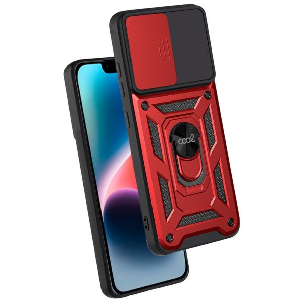 Carcasa COOL para iPhone 14 Plus Hard Ring Rojo - Image 3