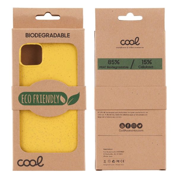 Carcasa COOL para iPhone 14 Pro Eco Biodegradable Amarillo - Image 2