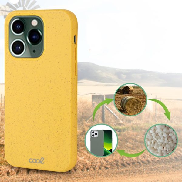 Carcasa COOL para iPhone 14 Pro Eco Biodegradable Amarillo - Image 4