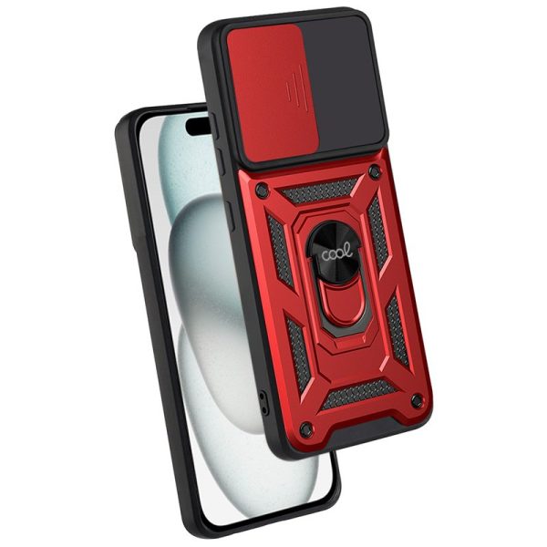 Carcasa COOL para iPhone 15 Hard Ring Rojo - Image 2