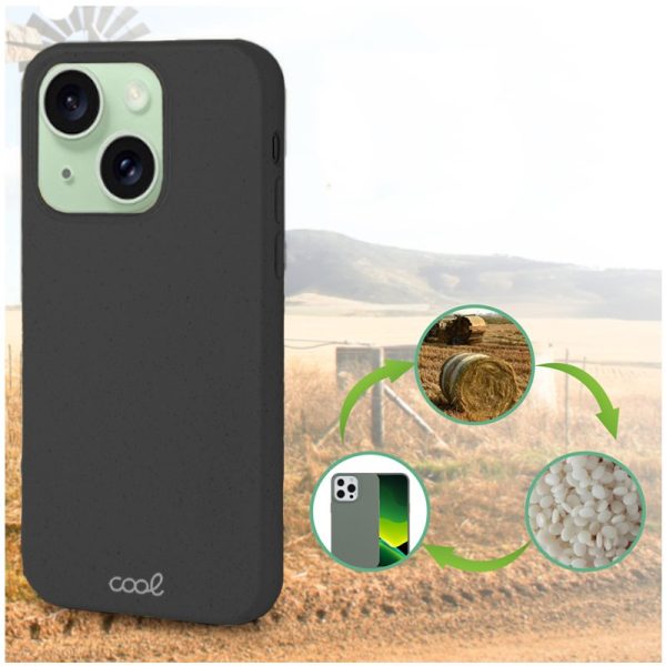 Carcasa COOL para iPhone 15 Plus Eco Biodegradable Negro - Image 2