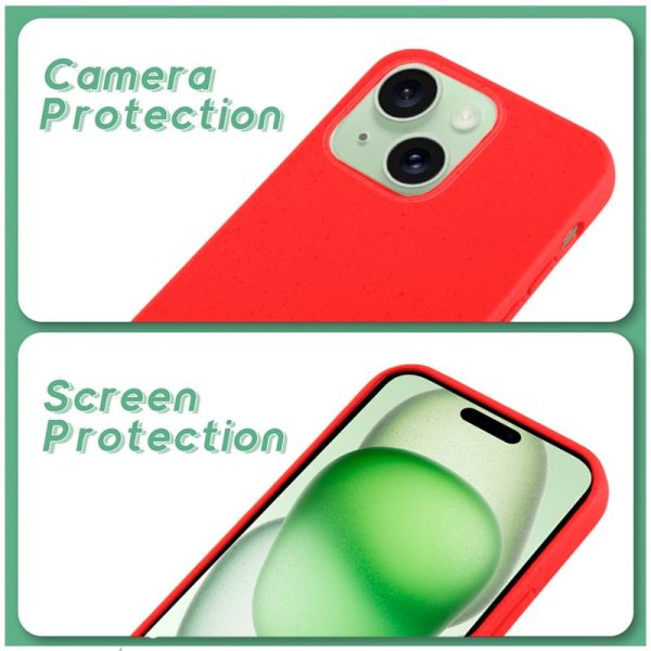 Carcasa COOL para iPhone 15 Plus Eco Biodegradable Rojo - Image 5