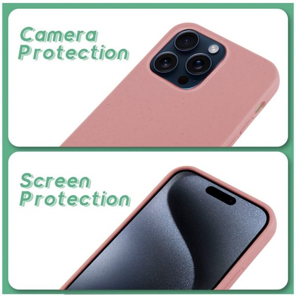 Carcasa COOL para iPhone 15 Pro Eco Biodegradable Rosa - Image 5