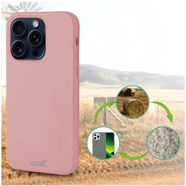 Carcasa COOL para iPhone 15 Pro Eco Biodegradable Rosa - Image 6