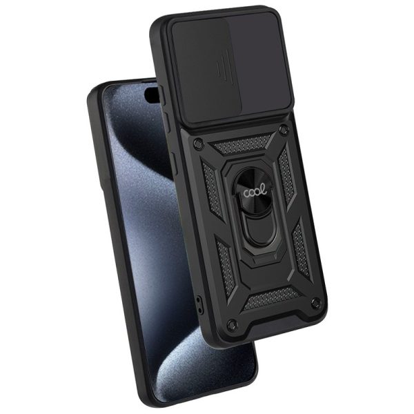 Carcasa COOL para iPhone 15 Pro Hard Ring Negro - Image 2