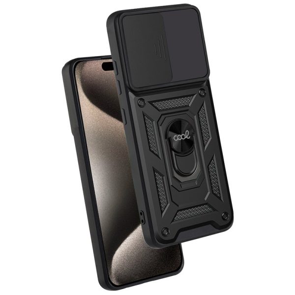 Carcasa COOL para iPhone 15 Pro Max Hard Ring Negro - Image 3