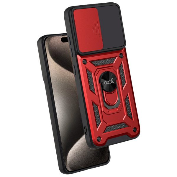 Carcasa COOL para iPhone 15 Pro Max Hard Ring Rojo - Image 3