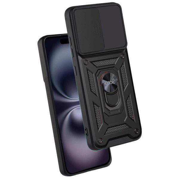 Carcasa COOL para iPhone 16 Hard Ring Negro - Image 2