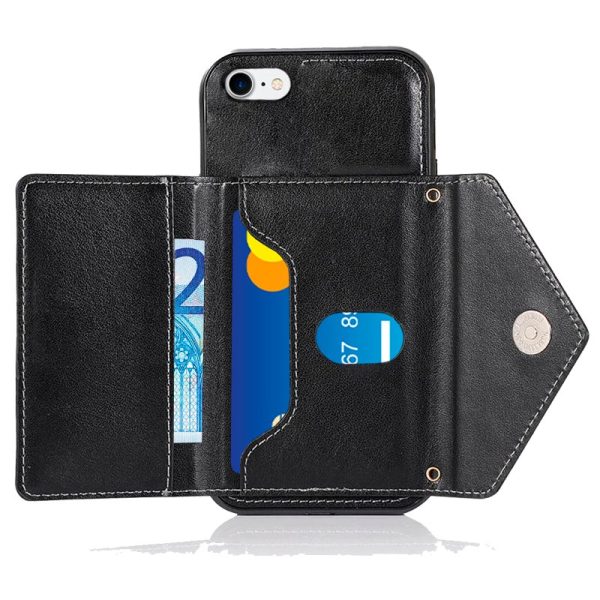 Carcasa COOL para iPhone 7 / 8 / SE (2020) / SE (2022) Colgante Wallet Negro - Image 5