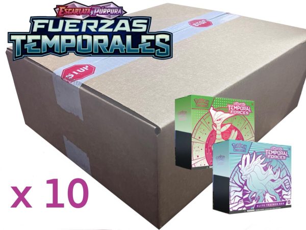 CASE POKEMON CAJA ENTRENADOR ELITE FUERZAS TEMPORALES - 10UD