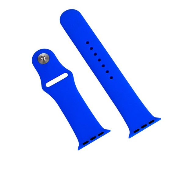 Correa COOL para Apple Watch Series 1 / 2 / 3 / 4 / 5 / 6 / 7 / 8 / SE (38 / 40 / 41 mm) Goma Azul - Image 3