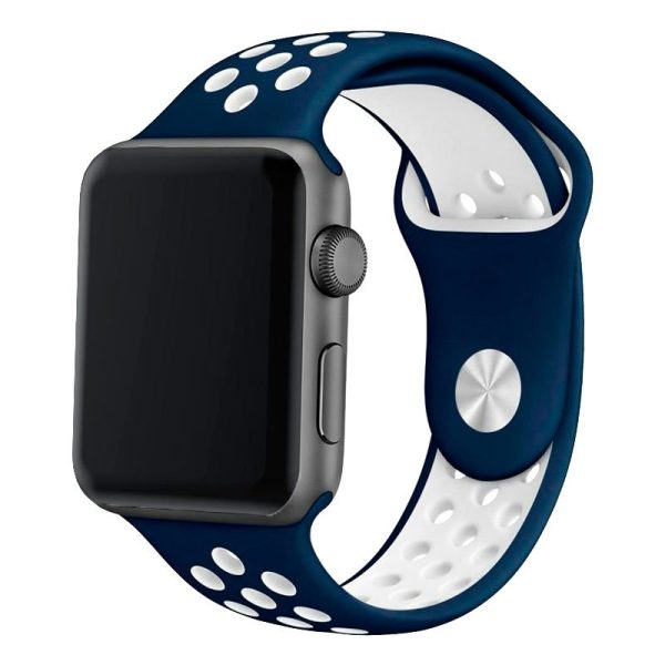 Correa COOL para Apple Watch Series 1 / 2 / 3 / 4 / 5 / 6 / 7 / 8 / SE (38 / 40 / 41 mm) Sport Azul