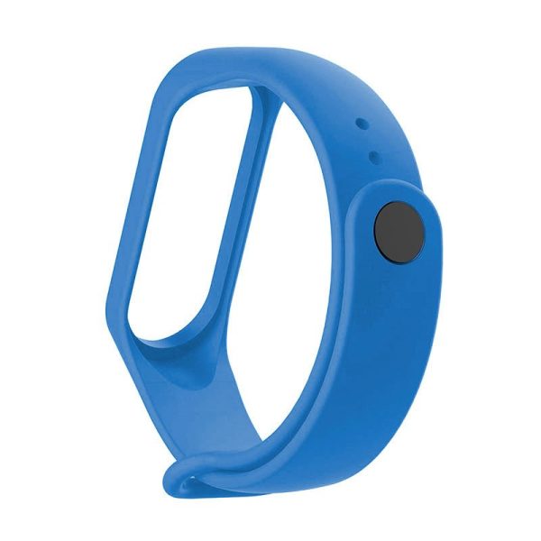 Correa COOL para Xiaomi Mi Band 5 / 6 / 7 / Amazfit Band 5 Liso Celeste - Image 3