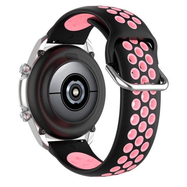 Correa Universal 20mm Amazfit Bip / GTS / Bip Lite / Huawei / Samsung / COOL Goma Negro-Rosa - Image 4