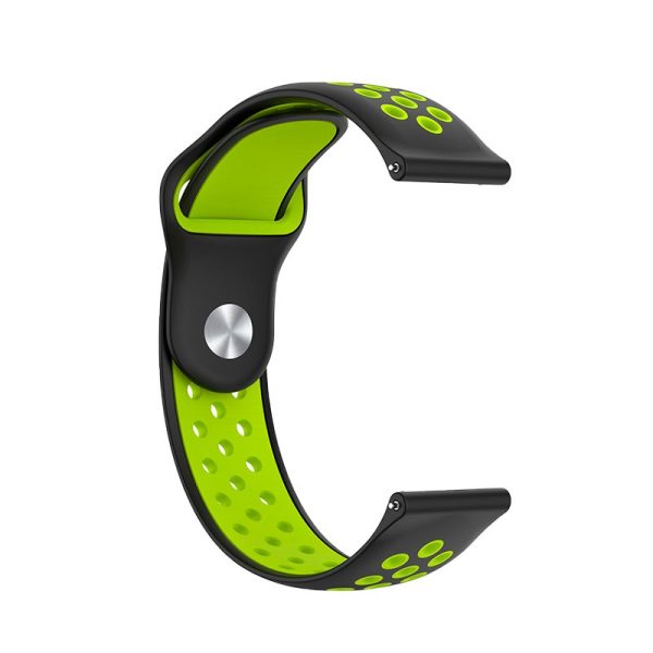 Correa Universal 22mm Amazfit GTR / Stratos / Huawei / Samsung / COOL Goma Negro-Verde - Image 4