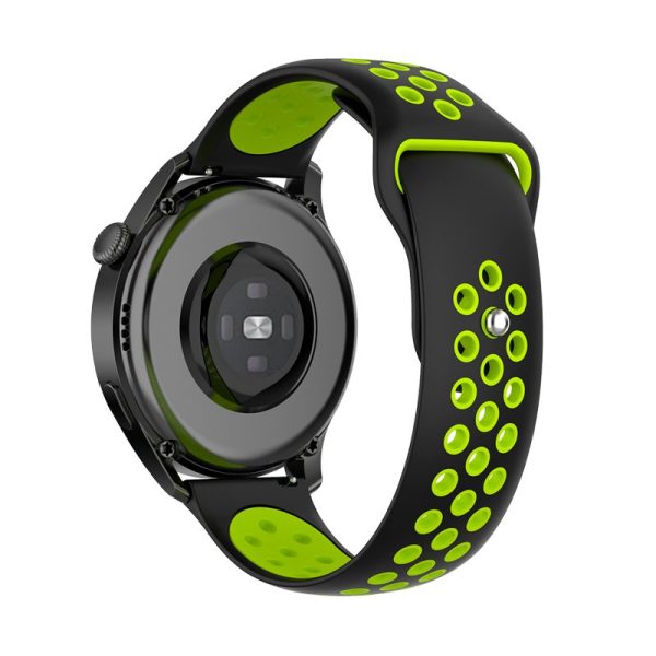 Correa Universal 22mm Amazfit GTR / Stratos / Huawei / Samsung / COOL Goma Negro-Verde - Image 5