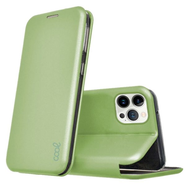 Funda COOL Flip Cover para iPhone 13 Pro Elegance Pistacho