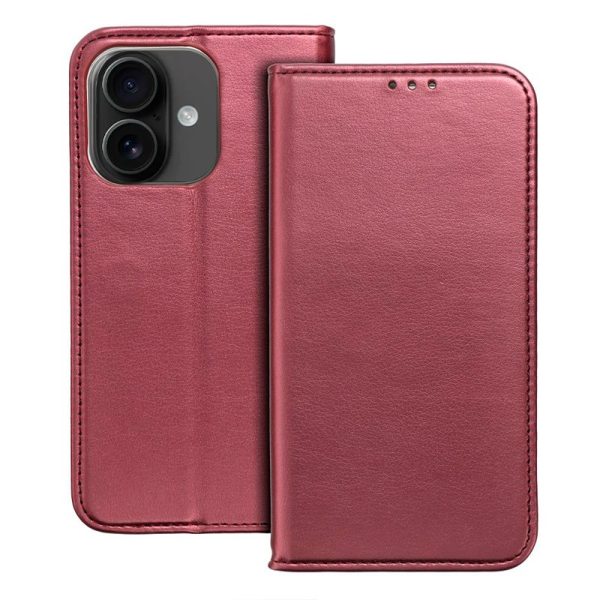 Funda COOL Flip Cover para iPhone 16 Liso Burgundy - Image 2